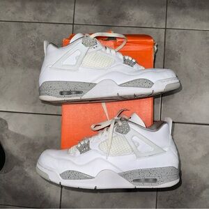 Air Jordan 4 white Oreo cement size 14